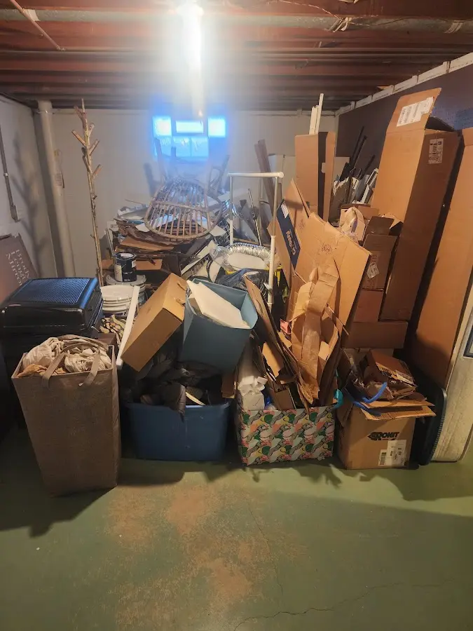 Roll-off dumpster container at job site for Construction Dumpster Rental in North Huntingdon